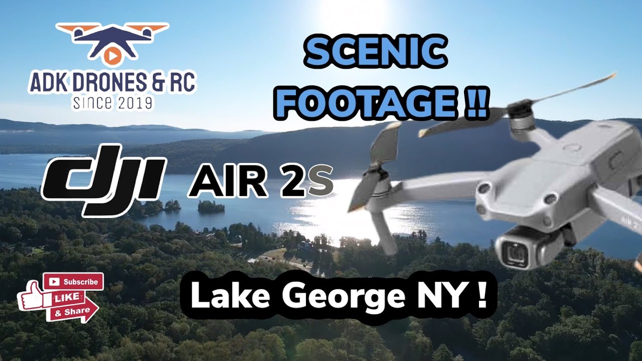 AIR 2S SCENIC FOOTAGE EARLY MORNING FLUGHT ! LAKE GEORGE NY