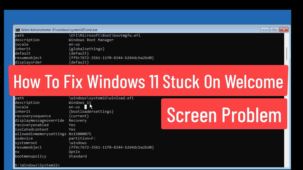 How To Fix Windows 11 Stuck On Welcome Screen Problem