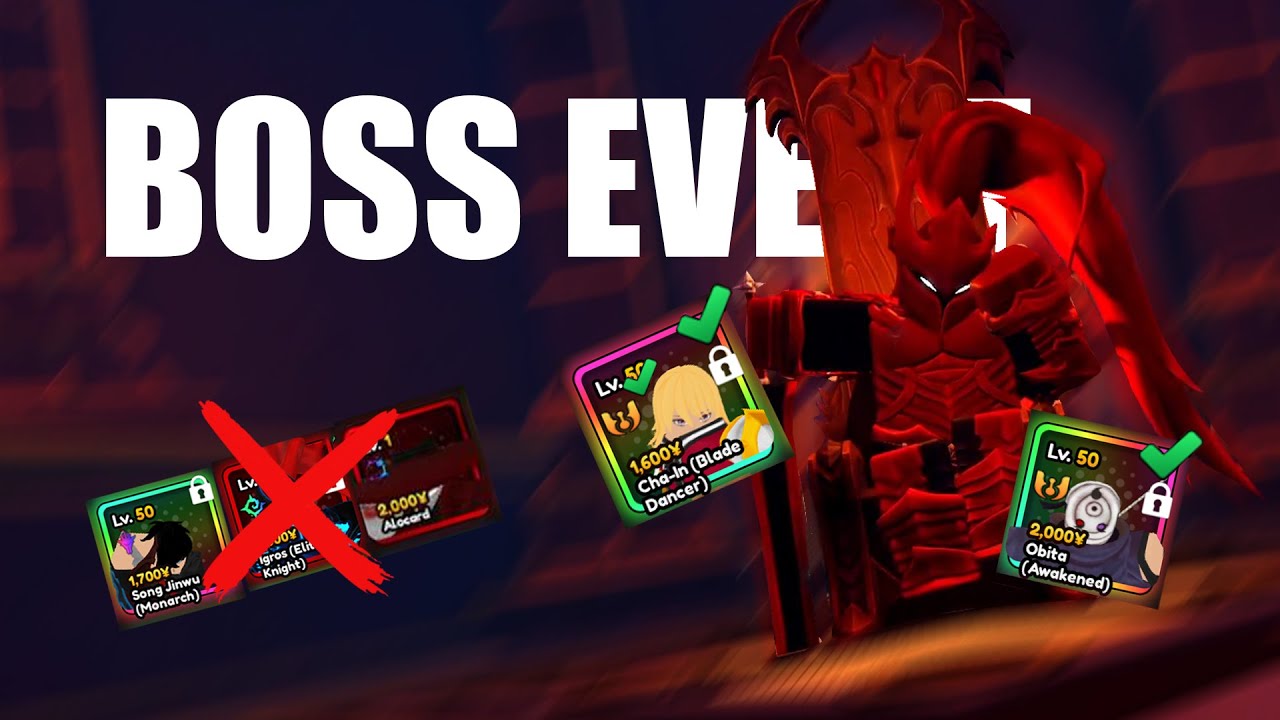 Anime Vanguards Boss Event no Jinwu no Secret