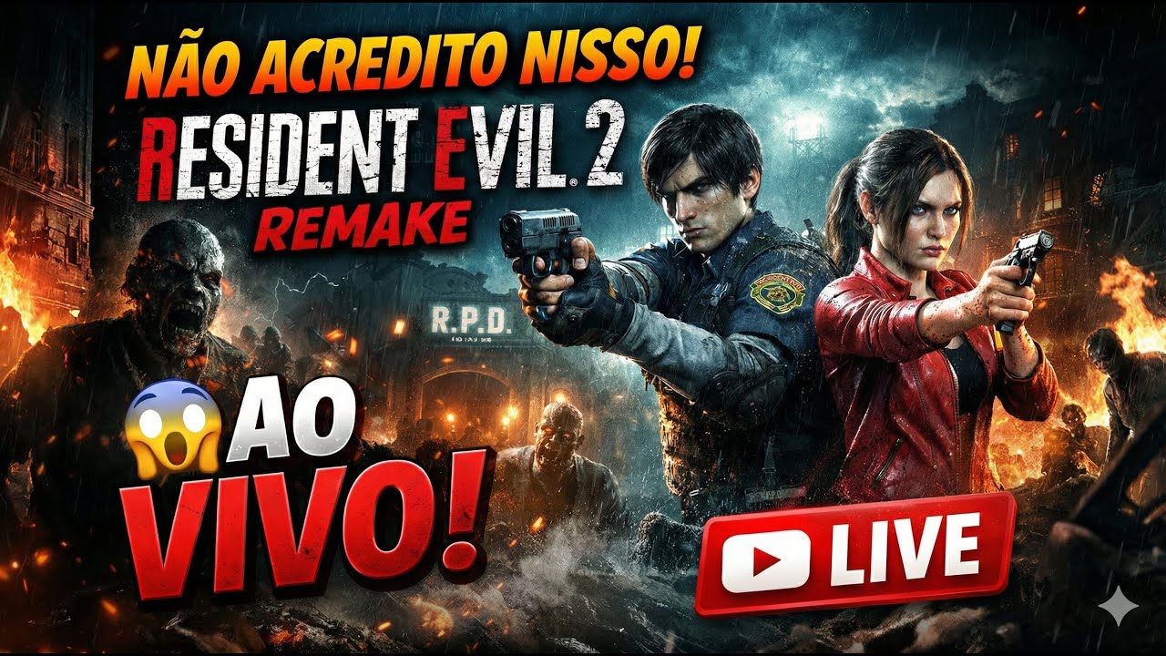 RESIDENT EVIL 2 REMAKE NO HARDCORE 😱 | VOU SOBREVIVER AO MR. X OU MORRER TENTANDO?