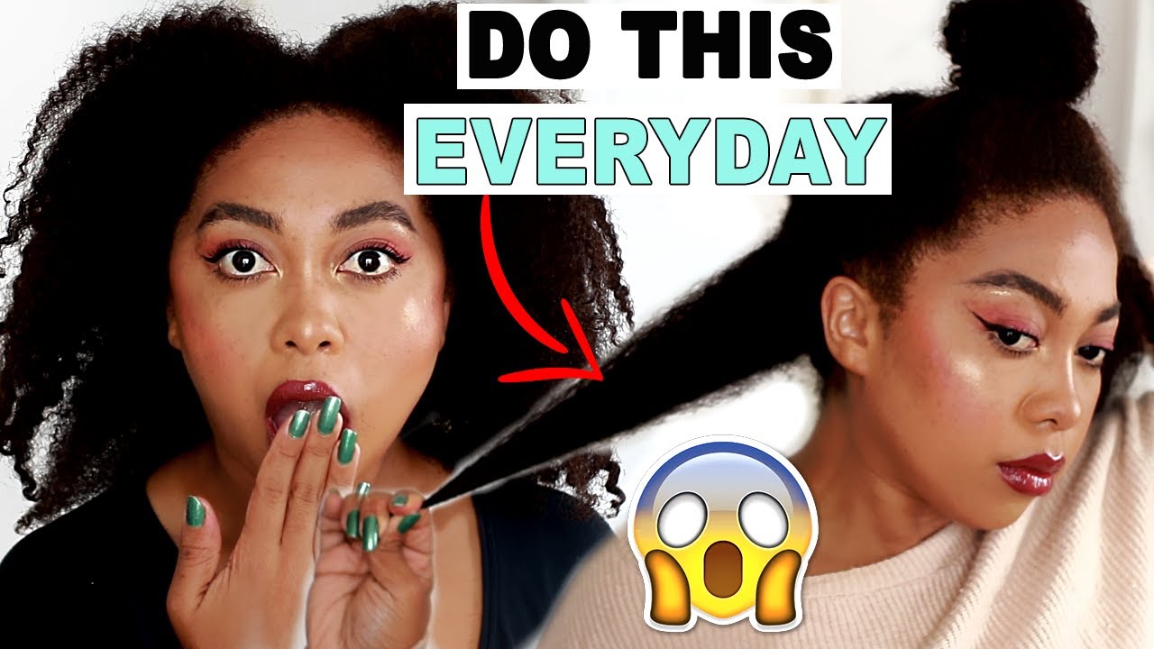 DO THIS EVERYDAY FOR CRAZY NATURAL HAIR GROWTH! (2021)