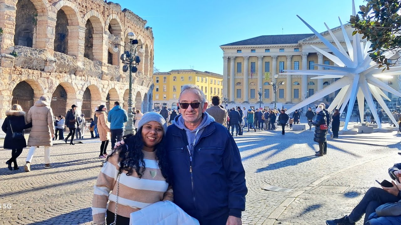 Estamos em Verona, passeio no centro da Cidade.