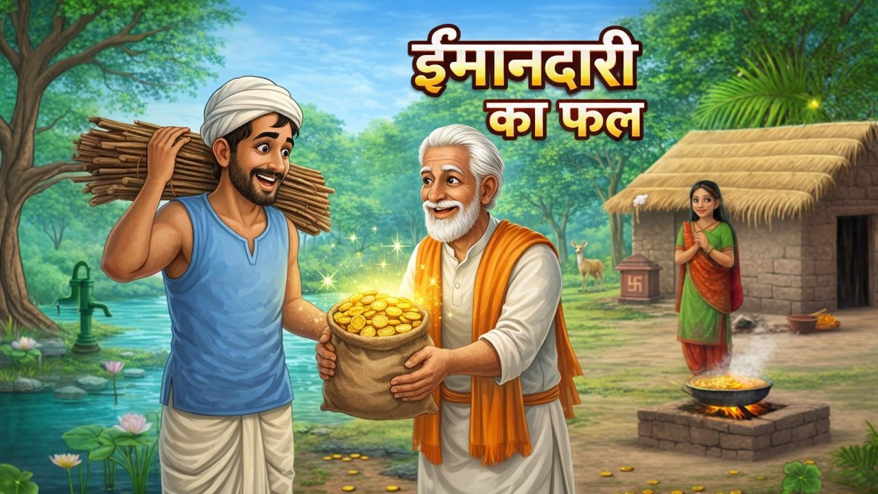 ईमानदारी  का फल | हिंदी कहानी | Hindi story | Toon mastani | Kahaniya | Stories