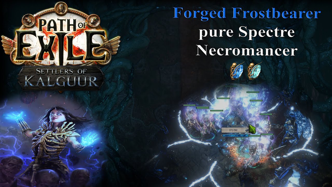 PoE 3.25 (Settlers of Kalguur) - ~200 м DPS Forged Frostbearer, чистый Spectre Necromanter, руков...