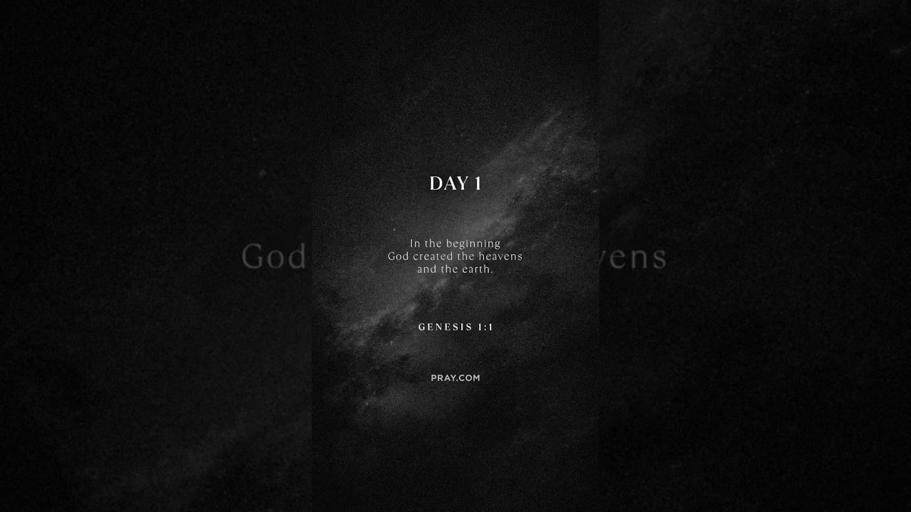 “In the beginning, God created.Before light, before life, before time—there was God. 