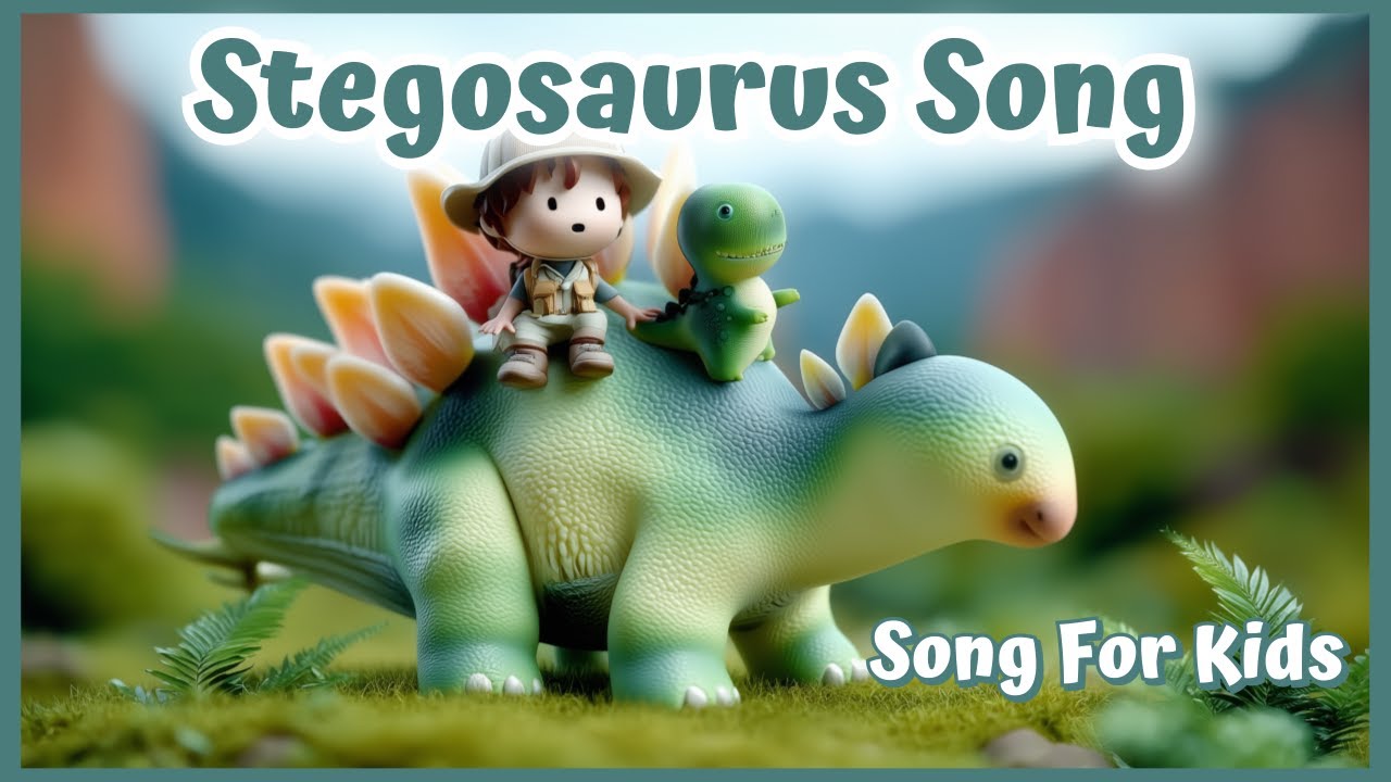 Stegosaurus 🦕 | Dinosaur Song for Kids | Boom Boom Stomp Stomp