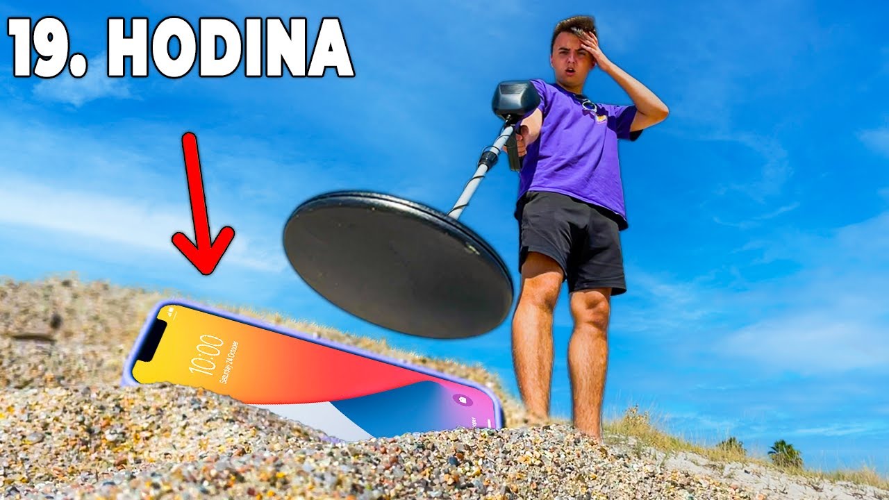 24 Hodin Hledám s Detektorem Kovu na Pláži! (našel jsem poklad)