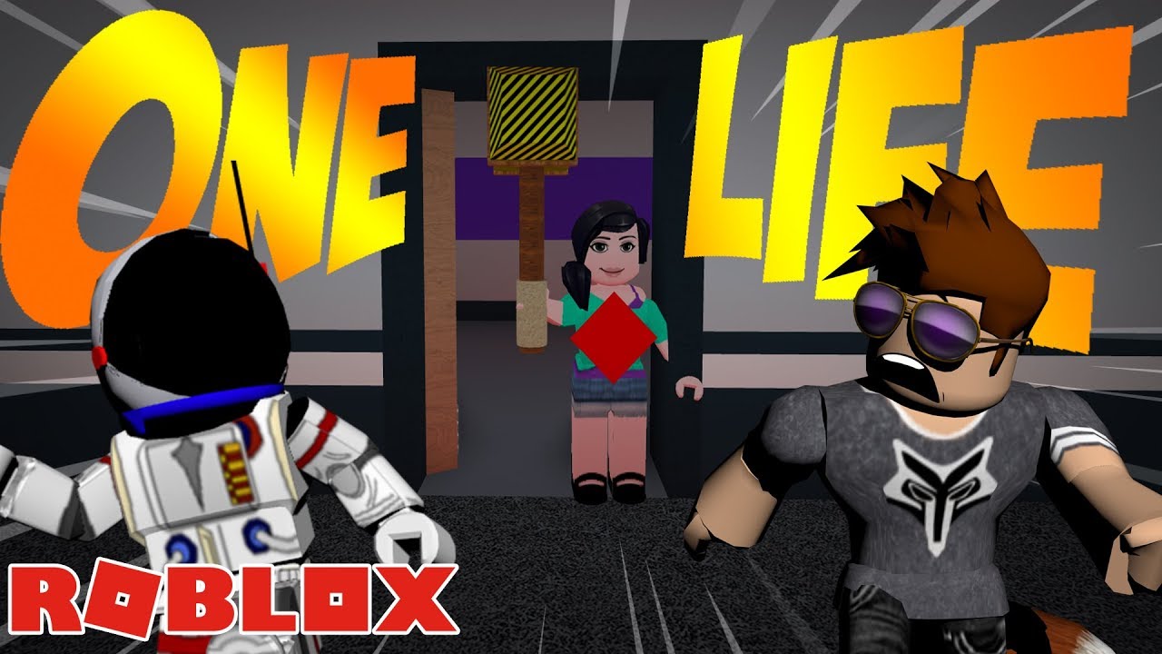 THE ONE LIFE CHALLENGE w/ BEAST HOT ON MY TAIL! -- ROBLOX FLEE THE FACILITY