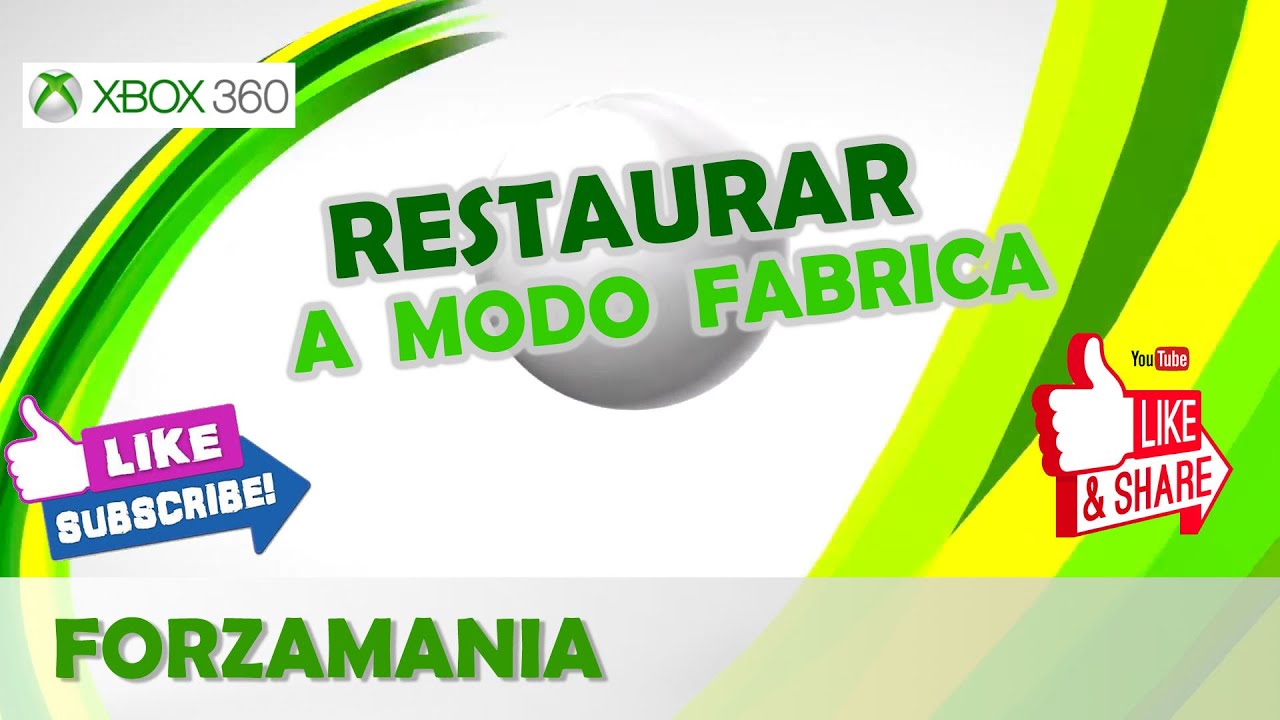 Restaurar Xbox 360 a Fabrica