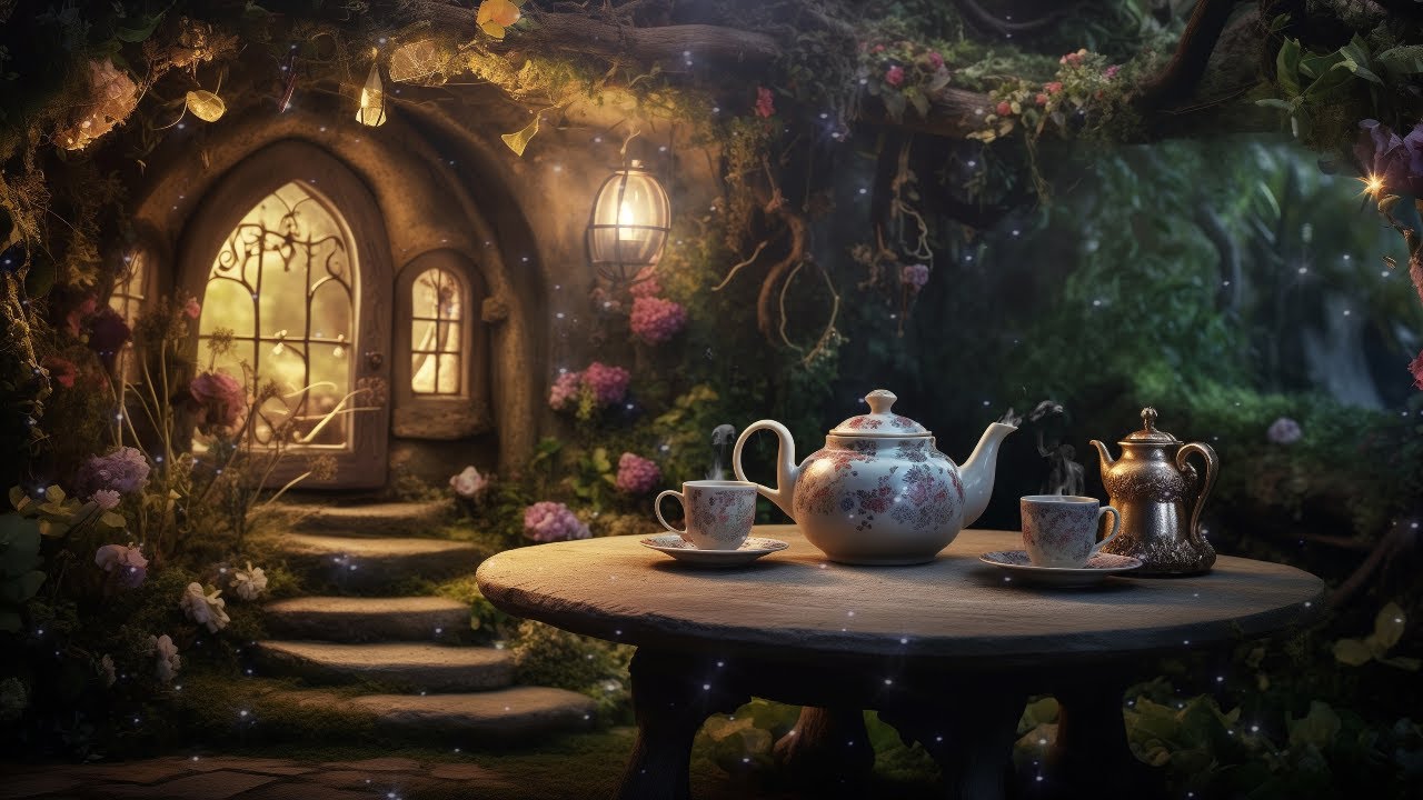 Fairy Tea Party Ambience with Music | Bird Sounds, Tea Sounds, & Fairy Dust Sounds 🧚
