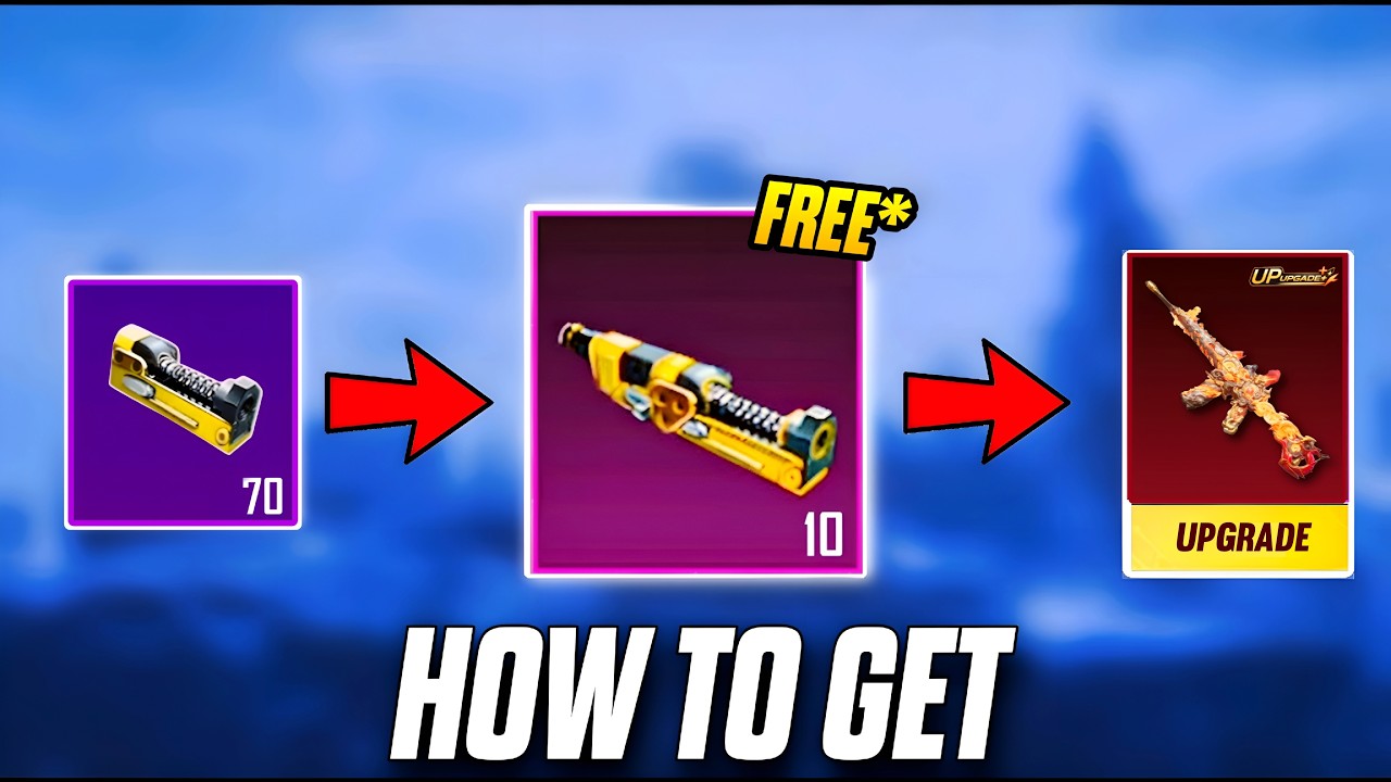 BGMI Fire M416 Upgrade 🔥 Get Free Material in BGMI | How to Get Free Materials & AG Currency in BGMI