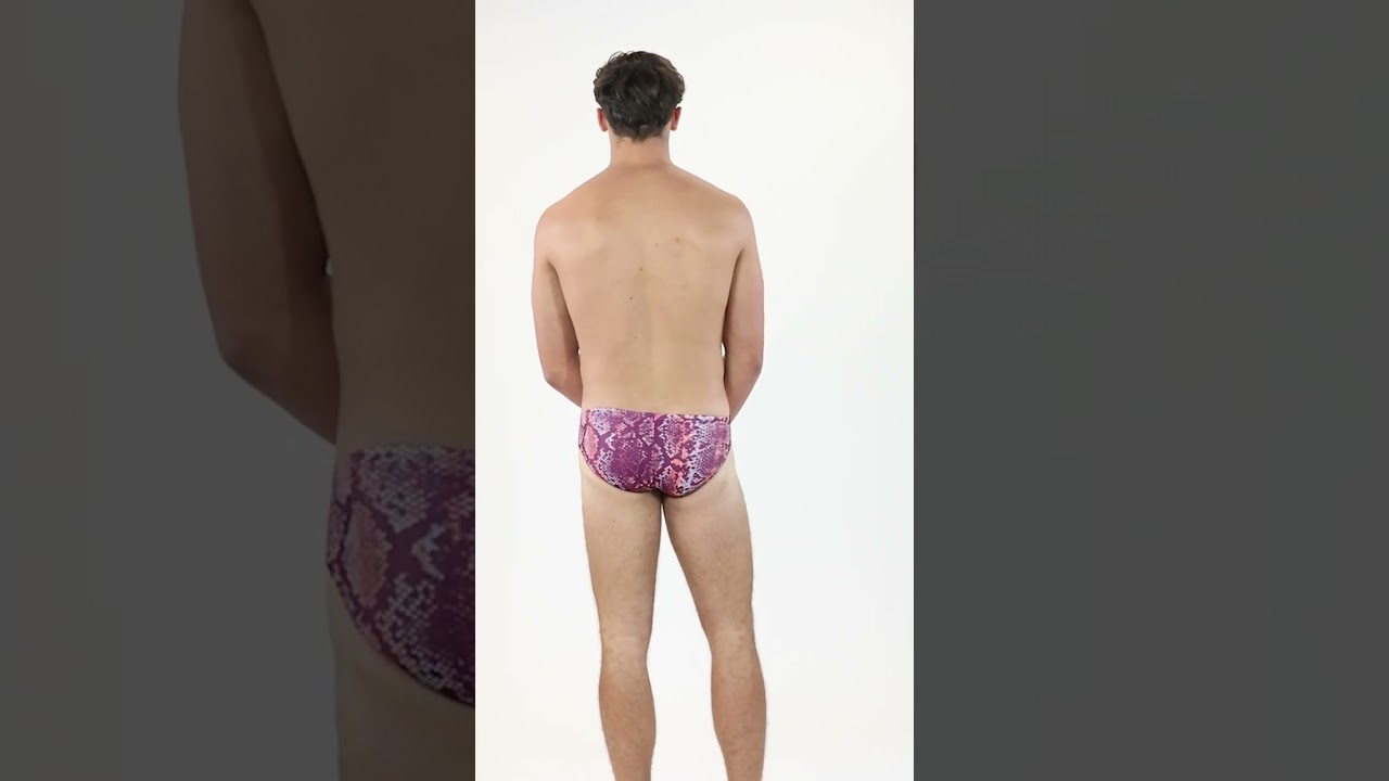 Sporti x Gretchen Walsh Desert Python Brief Swimsuit (26-40) | SwimOutlet.com