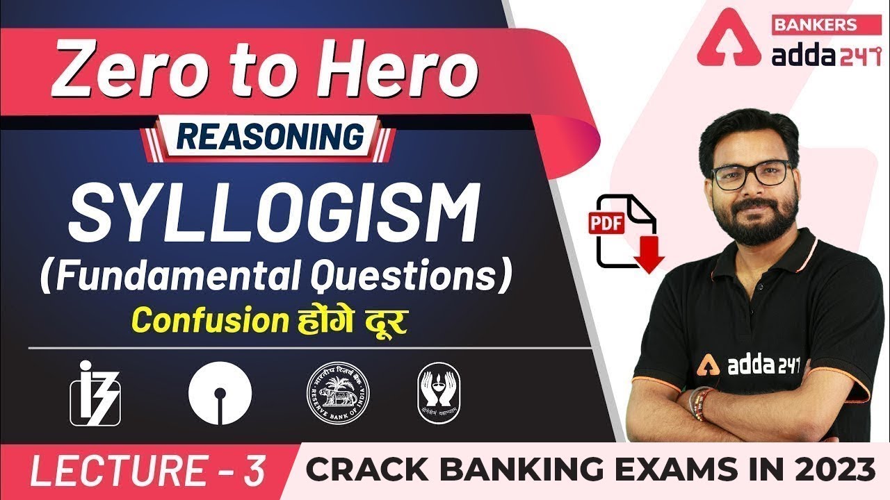 Syllogism Fundamental Questions | Reasoning | Adda247 Banking Classes | Lec #3