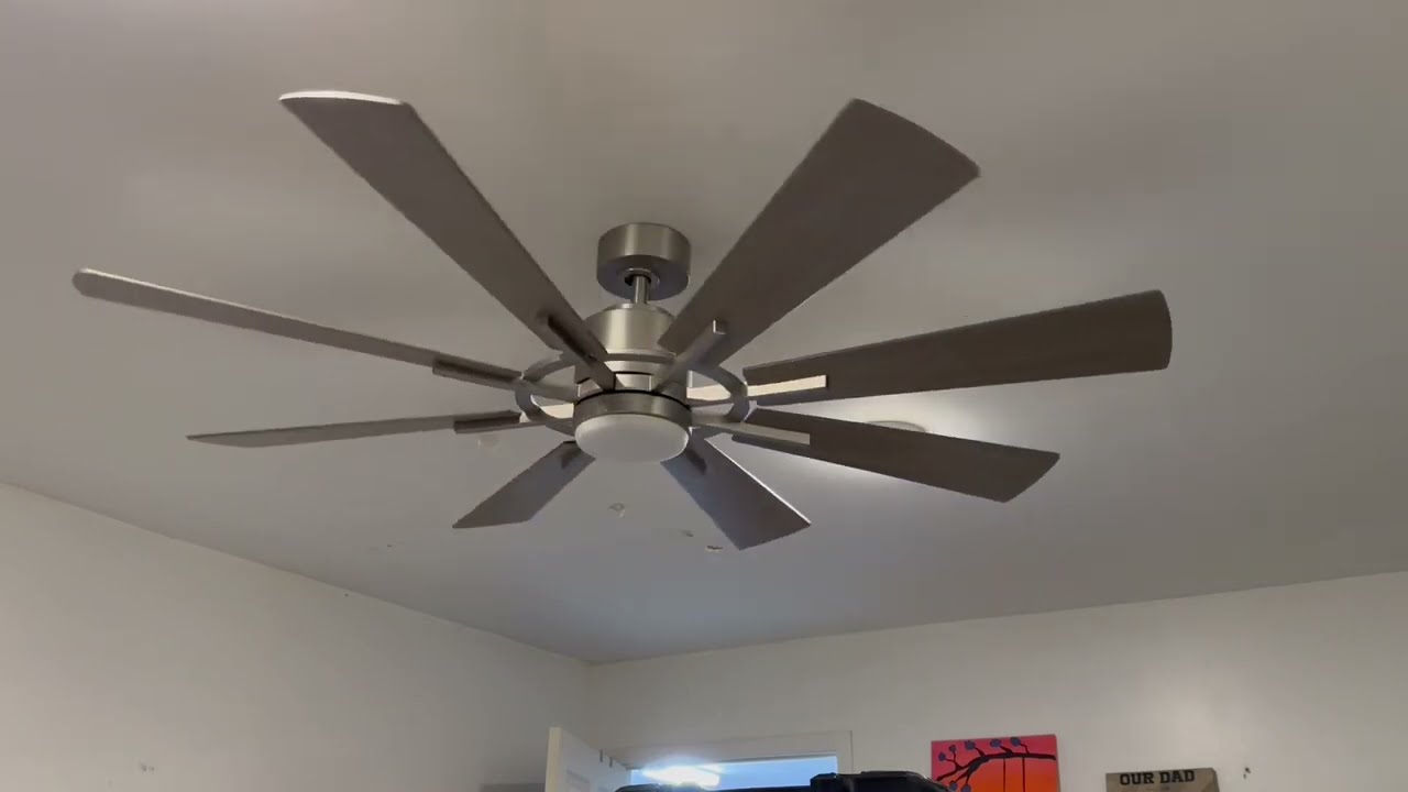 DIGLED 60 Large Ceiling Fan with Lights and Remote Control, 8 Plywood Blades Ceiling Fan Review