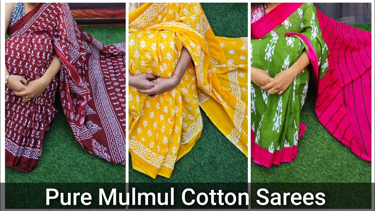 New Arrival Cotton Mulmul Sarees | Only 480 |  Wholesale Available #mulmulcottonsarees 