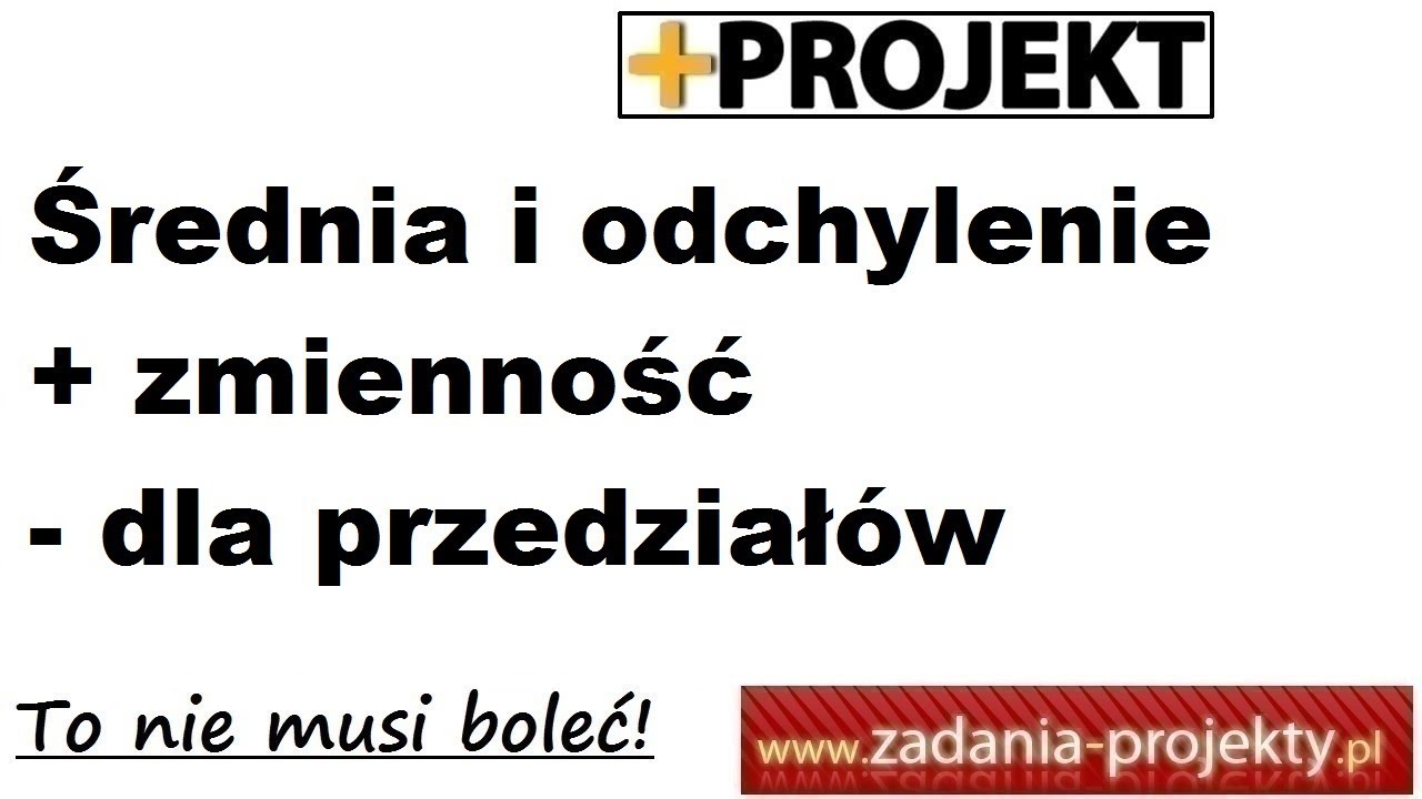 Miary średnie - średnia arytmetyczna odchylenie stand. i zróżnicowanie szereg przedziałowy tabela