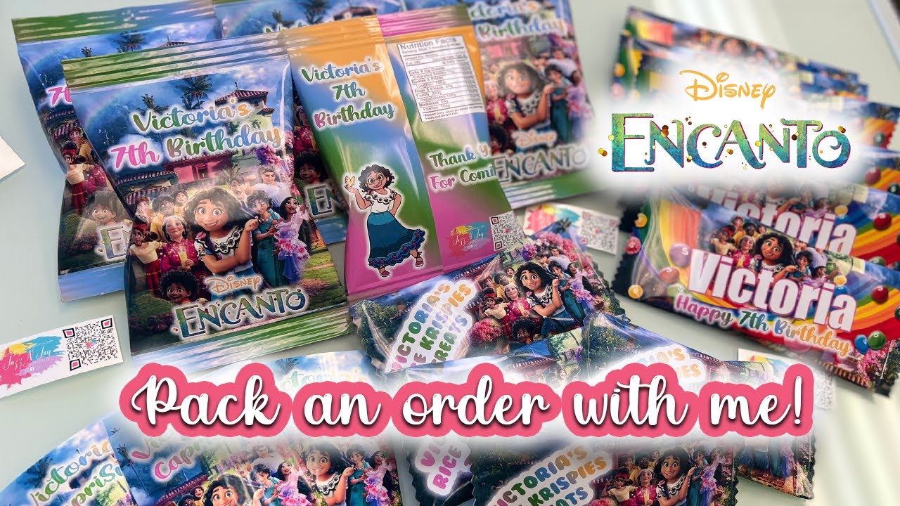 Packaging Encanto party favors! 💖🥰
