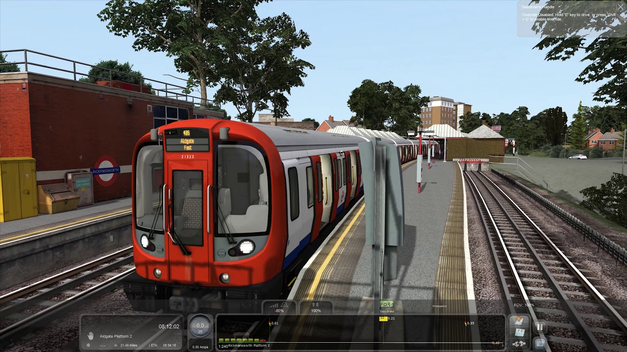 Train Simulator 2020: Metropolitan Line. Amersham-Aldgate (Fast) 4K.