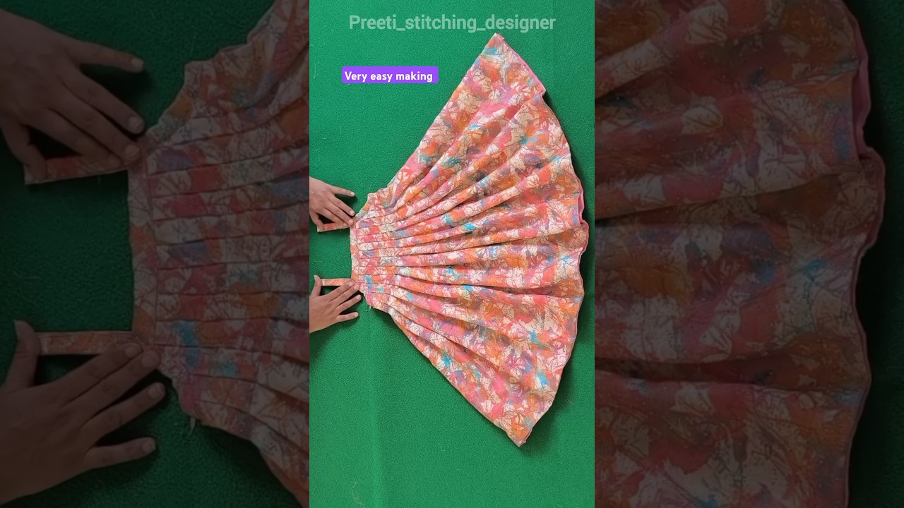 Frock cutting and stitching | diy summer frock #frock #summerfrocks #diy #viralshort #trending #2025