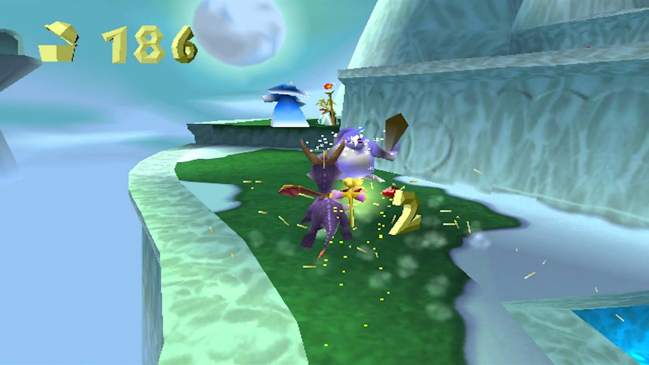 Spyro the Dragon (PS1) walkthrough - Wizard's Peak
