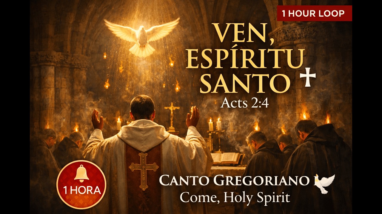 Gregorian Chant – Ven, Espíritu Santo ✝️ Hechos 2:4 | Canto Gregoriano de Pentecostés
