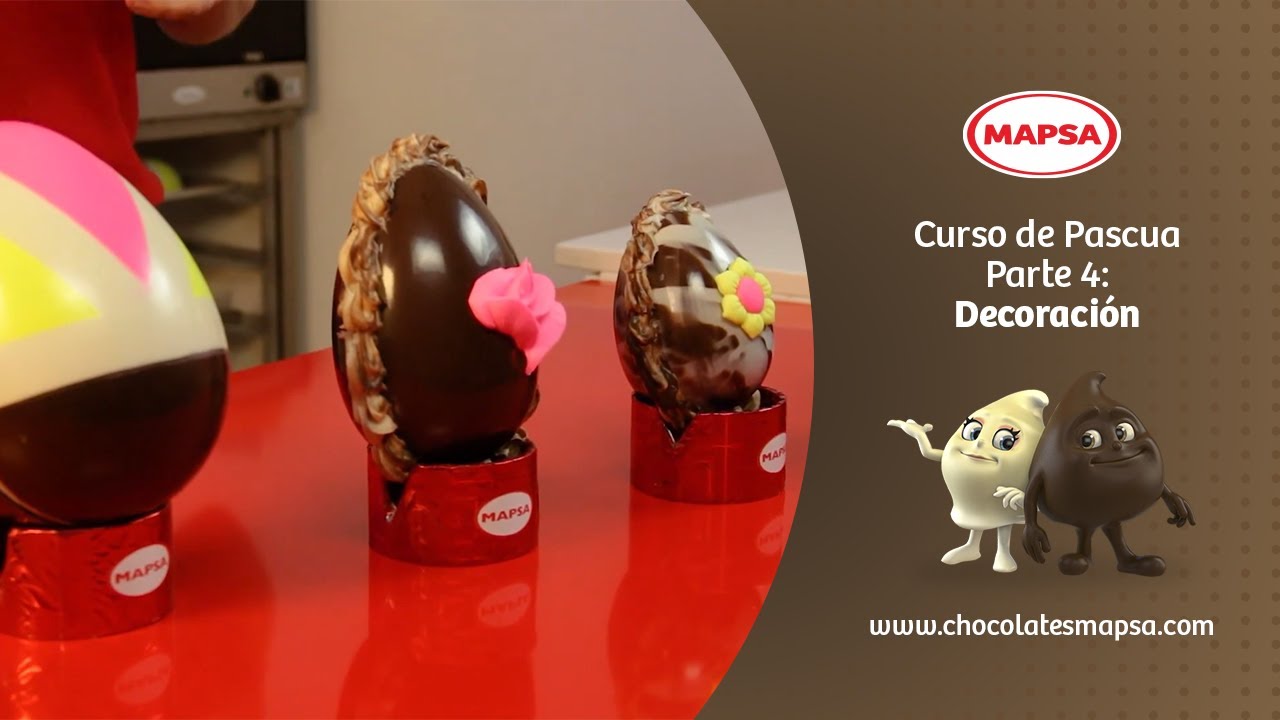 Curso de Pascua • Parte 4 - Decoración De Huevos De Pascua Con Chocolate