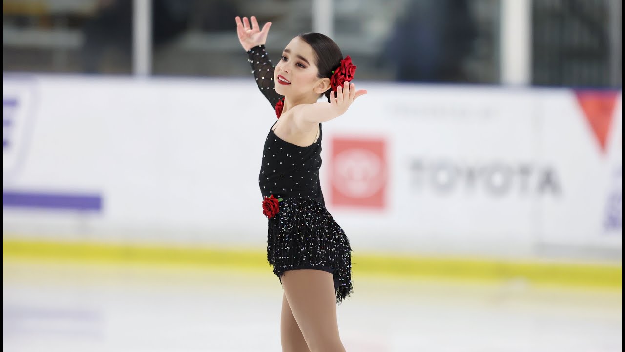 Eight-year-old skates to Flamenco Music and wins Gold Medal in Figure Skating competition 🥇
