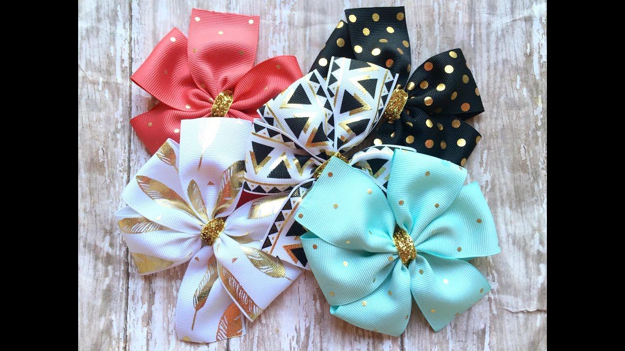 How to make a pinwheel bow