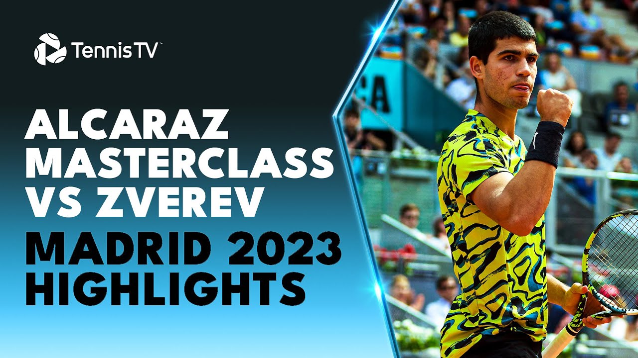 Carlos Alcaraz Masterclass vs Alexander Zverev! | Madrid 2023 Highlights