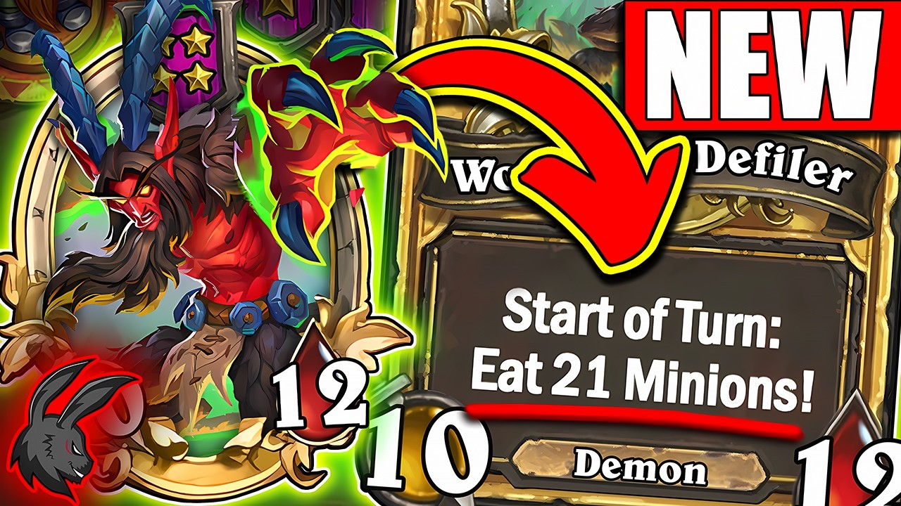 NEW Demon Strategy! (FULL Fodder Shop) | Hearthstone Battlegrounds Season 13
