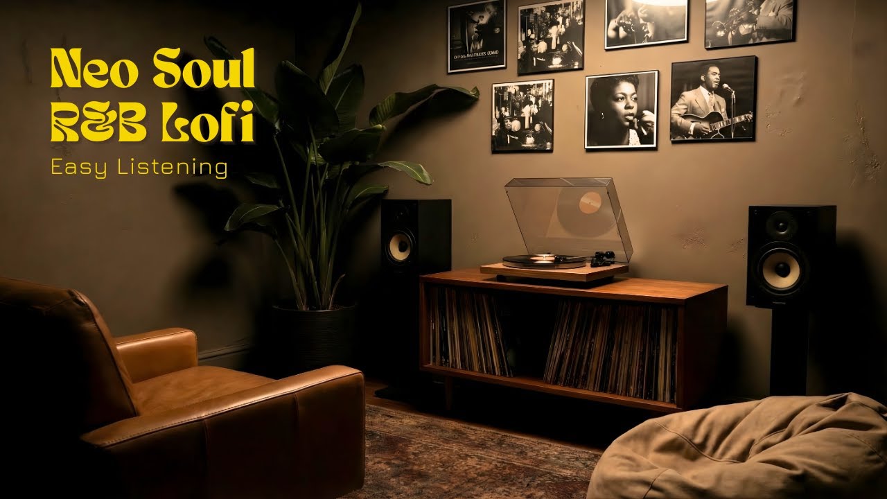 Soulful Relaxing Vintage Music Room 🎧Smooth  Neo Soul, R&B Lofi – Soft Instrumentals for Study, Work