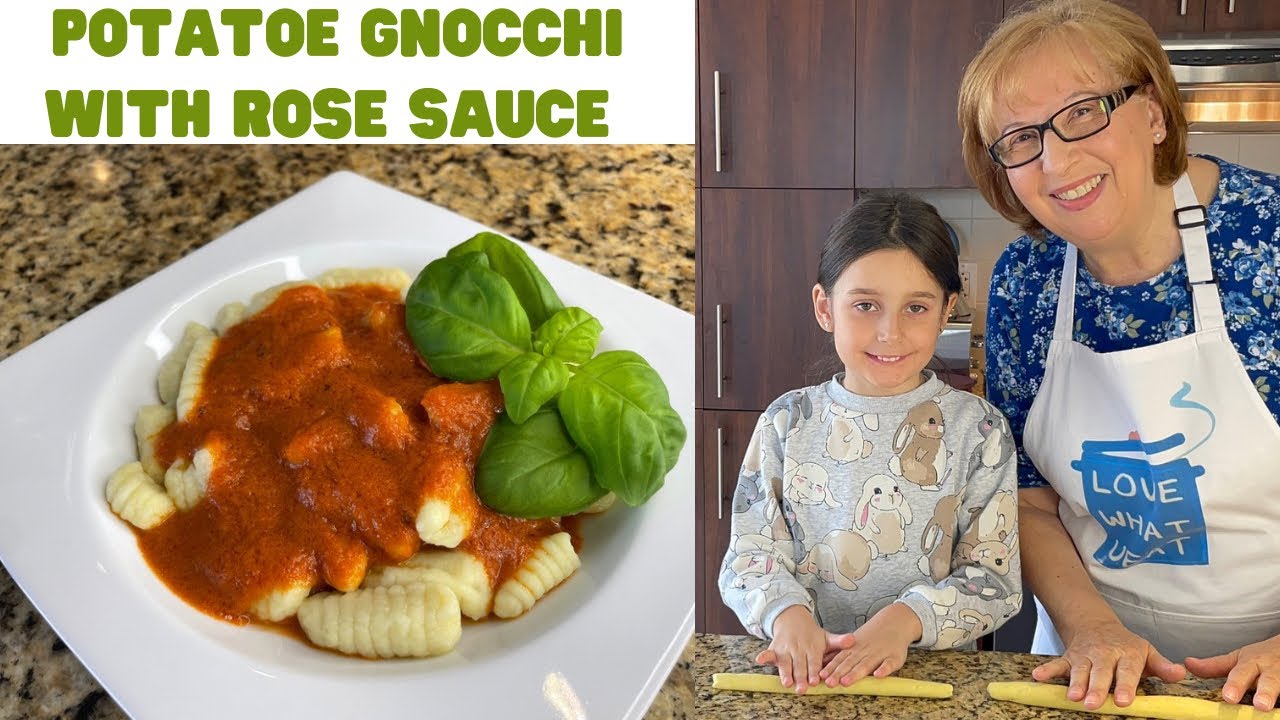 Homemade Potato Gnocchi In A Simple Rose Sauce