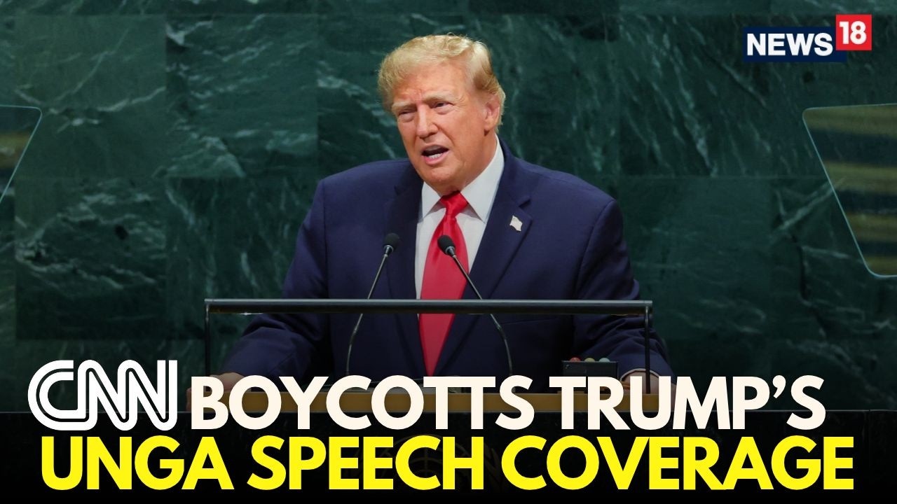 Trump UNGA Speech LIVE | CNN Boycotts President Trump Coverage Amid White House Media Blockade |N18G