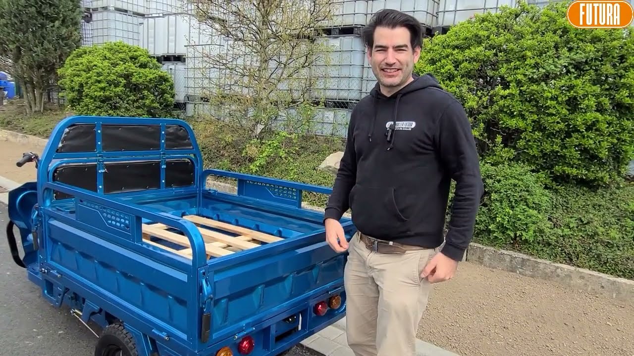 Weltneuheit Test  Elektro-Lastendreirad 