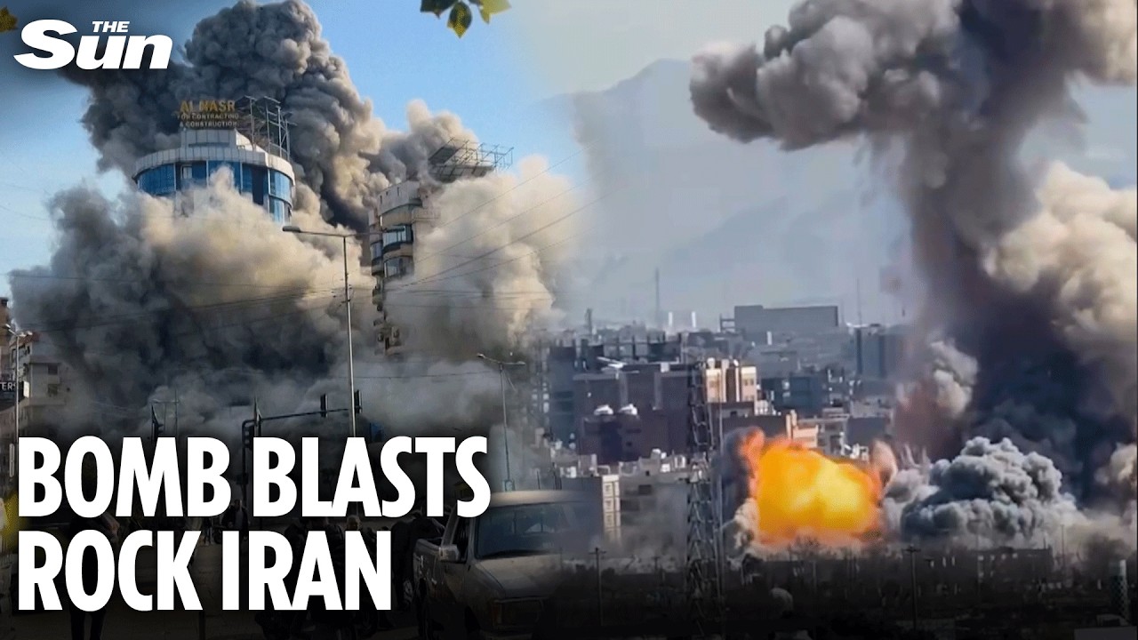 Moment Israeli missiles trigger massive explosions in Beirut and Tehran