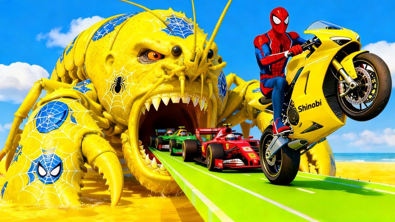 الرجل العنكبوت انقاذ باتمان Spider-Man Rescue batman vs iron man vs venom funny Game GTA 5 superhero