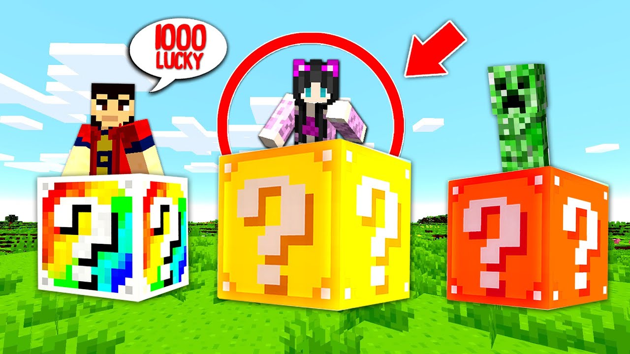 LUCKY BLOCKS cu NOROC sau GHINION in MINECRAFT !