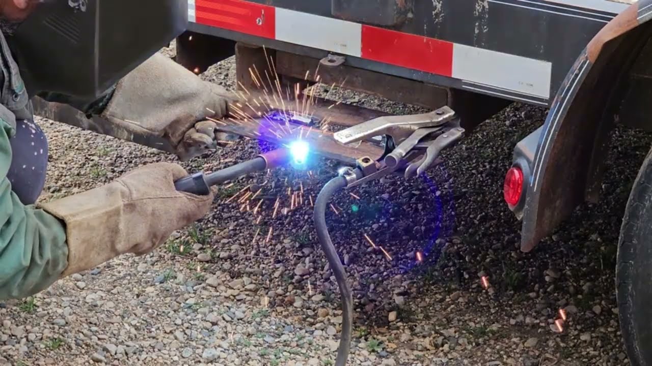 Trailer ramp storage compartment repairs