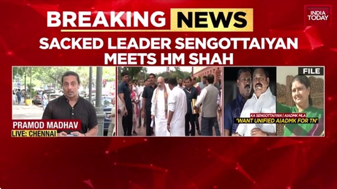 AIADMK Power Tussle: Senghoteyan's Delhi Meet With Amit Shah Shakes EPS Camp