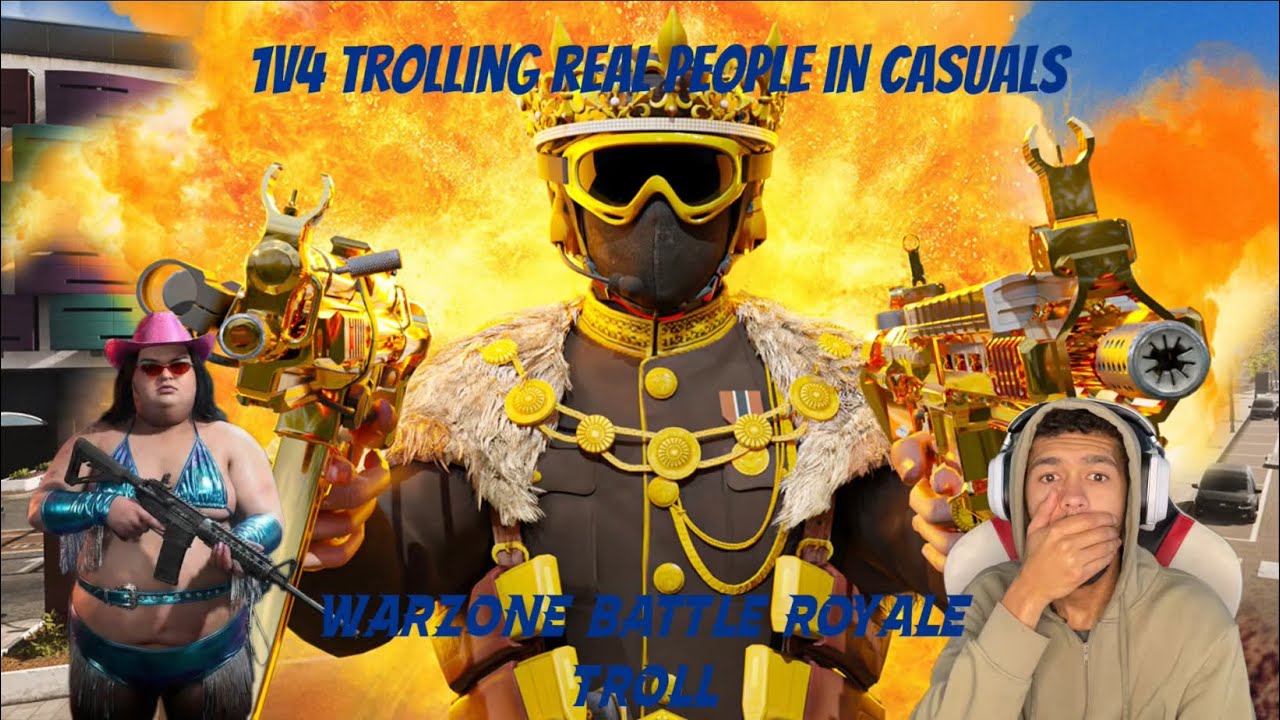 Trolling Real teams in Battle Royale Casual. Easy 1v4