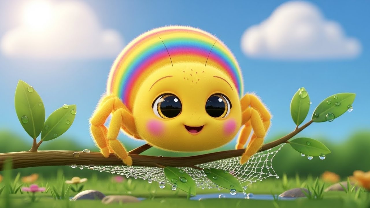 Sunshine Returns! Little Spider Spins a Shiny New Web 🕷️☀️ | Nursery Rhymes for Kids