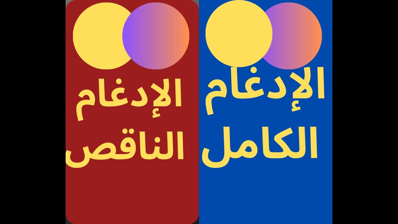 الادغام الكامل والناقص