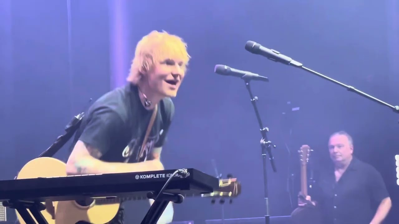 Ed Sheeran supporting The Darkness - “Shape of You” and “Bad Habits”
