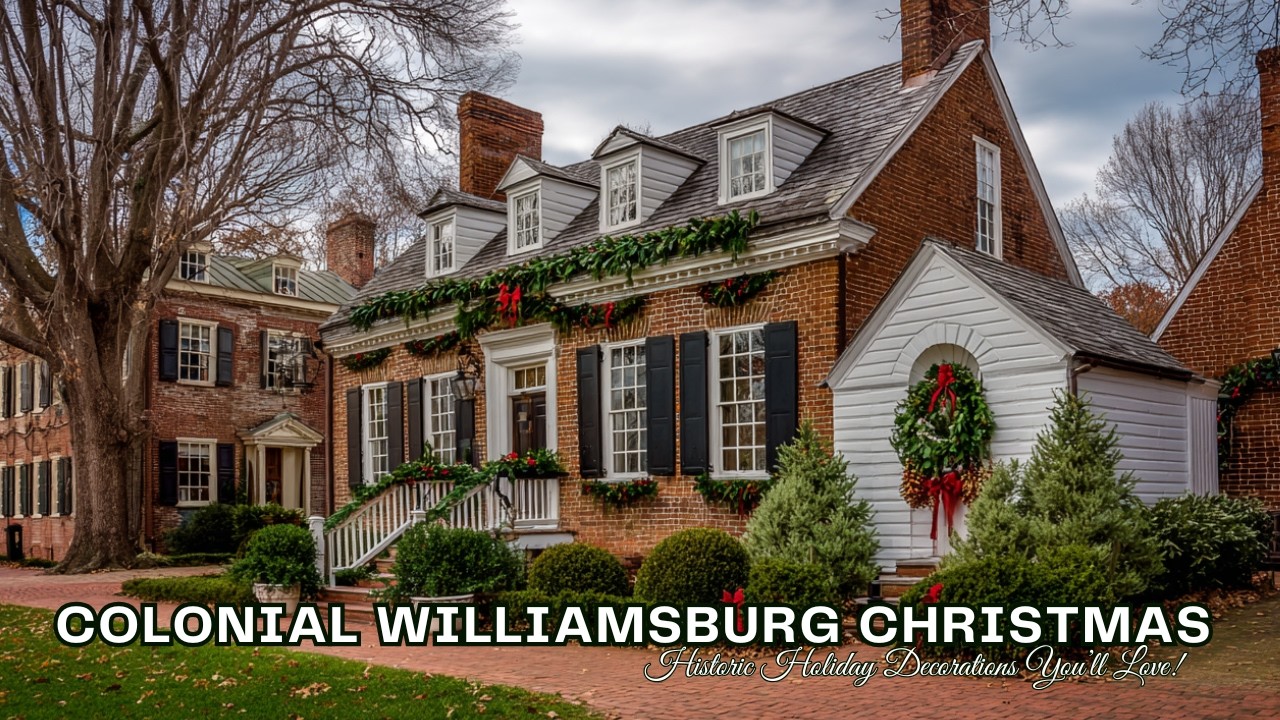 🎄Colonial Williamsburg Christmas Home Tour 2025 | Historic Holiday Decorations You&rsquo;ll Love!