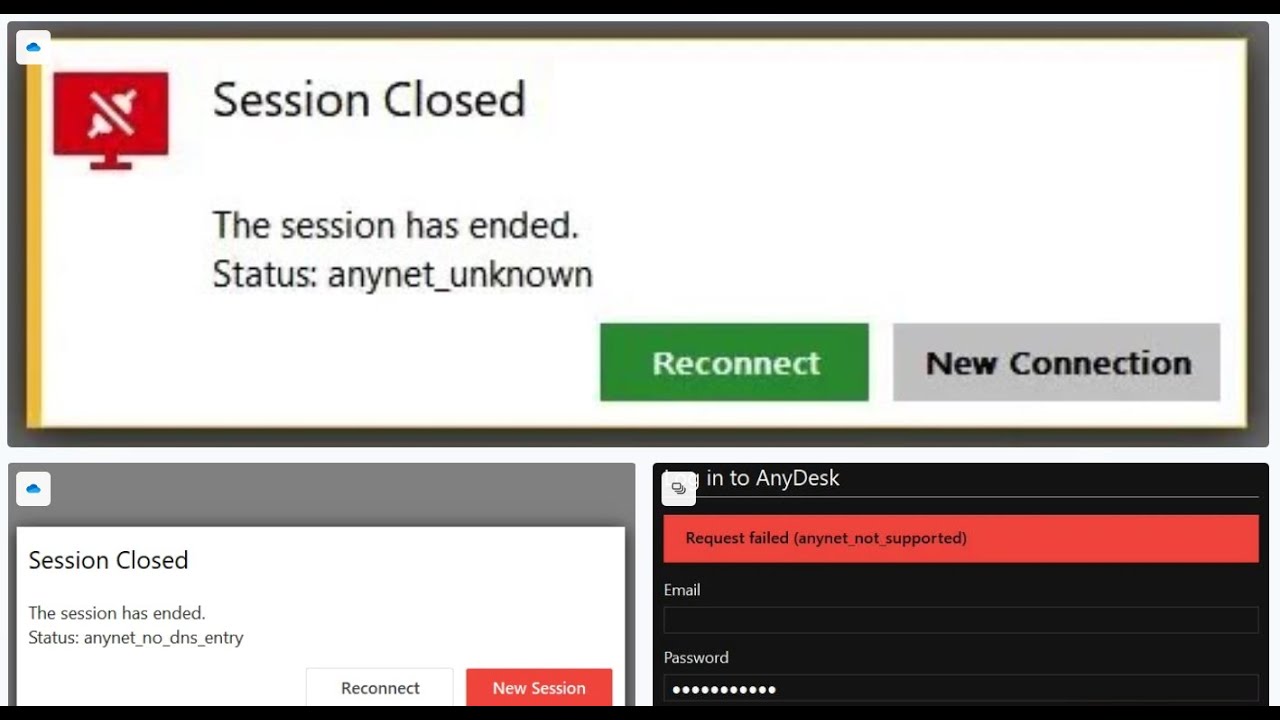 How to fix AnyDesk anynet network error