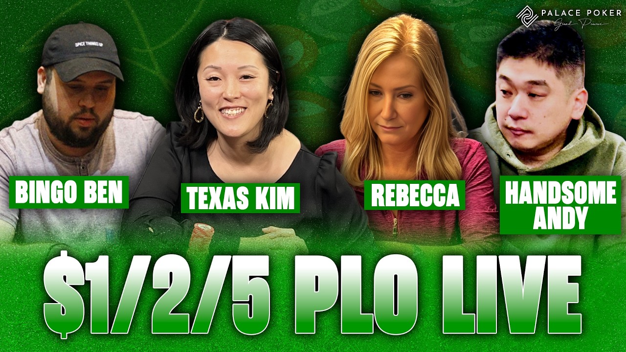 $1/2/5 PLO feat. Texas Kim | Palace Poker LIVE