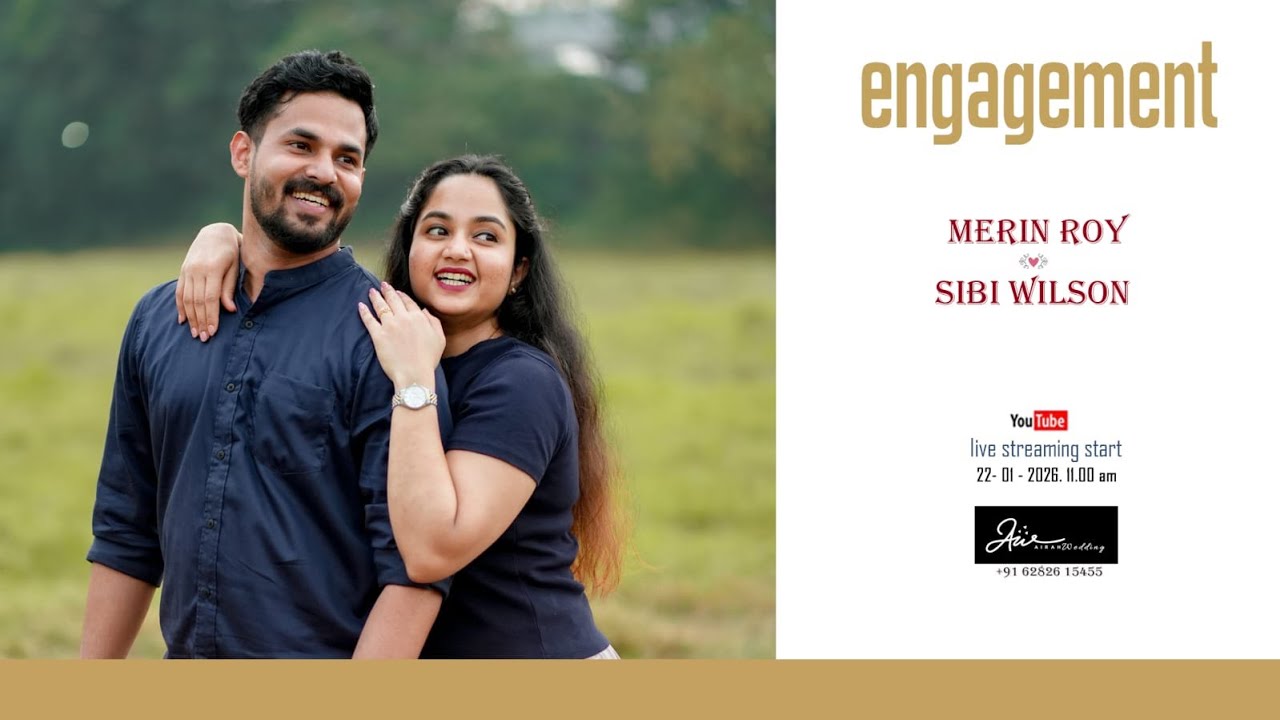 ENGAGEMENT || MERIN & SIBI || St.marys church vettimukal || 22 JANUARY 2026. 11.00 AM