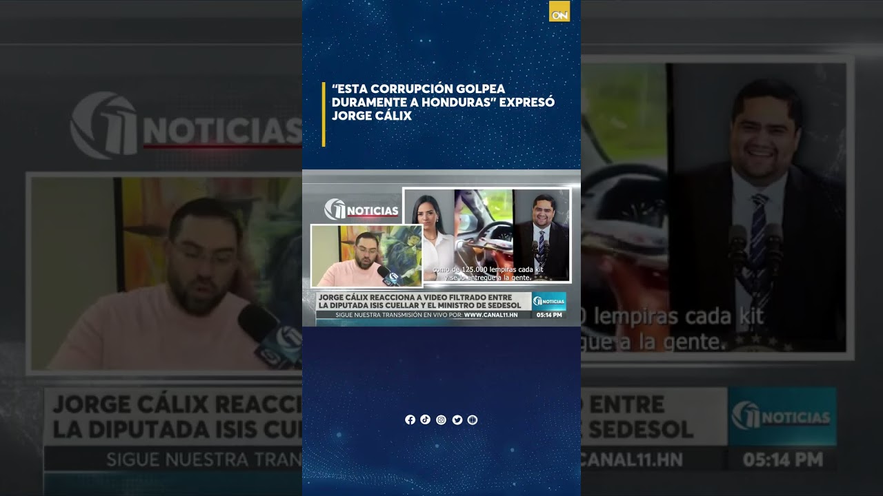Jorge Cálix reacciona a video filtrado entre la diputada Isis Cuellar y el ministro de SEDESOL