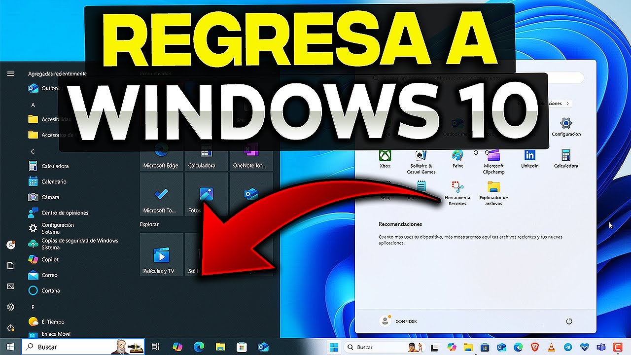 Cómo REGRESAR a WINDOWS 10 desde WINDOWS 11 sin la OPCIÓN VOLVER 2026 (PASO A PASO)