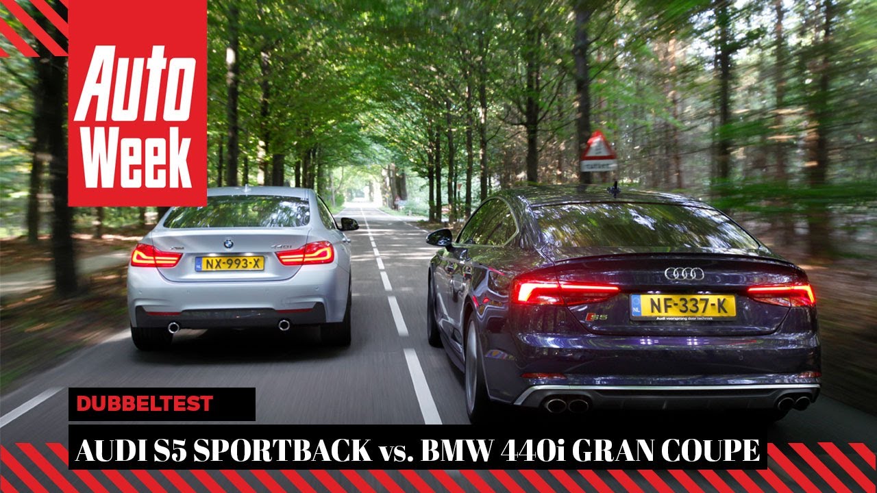 Audi S5 Sportback vs. BMW 440i Gran Coupe - Dubbeltest - English subtitles